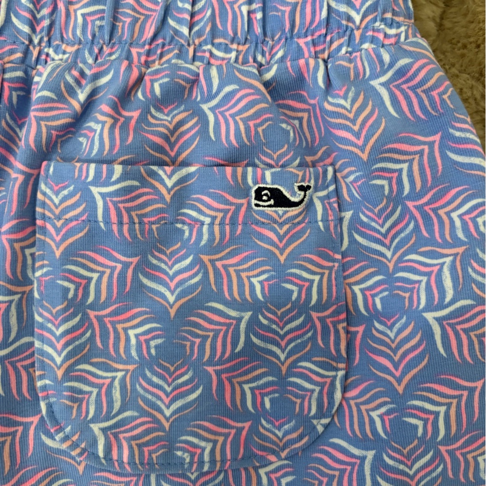NWOT Vineyard Vines patterned girls shorts summer preppy tassel - Picture 3 of 5